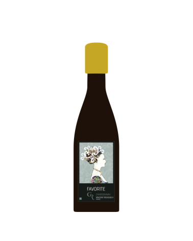 Bouteille Favorite illustrée