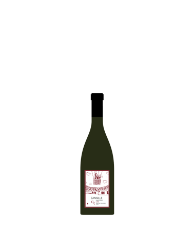 Bouteille Canaille illustrée