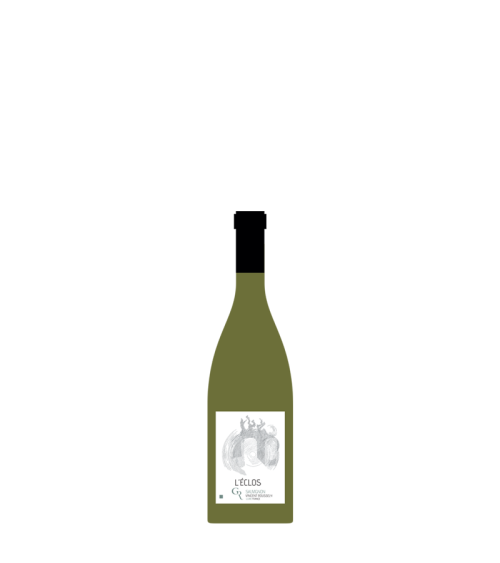 L'Éclos blanc Demie bouteille illustrée