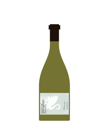 Bouteille Chenonceaux blanc illustrée
