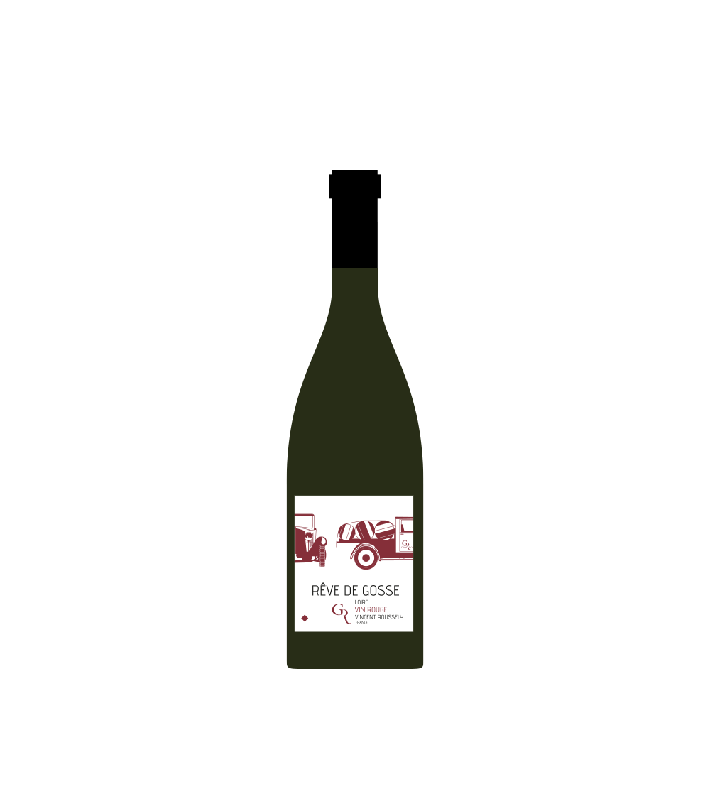Bouteille rêve de gosse illustrée