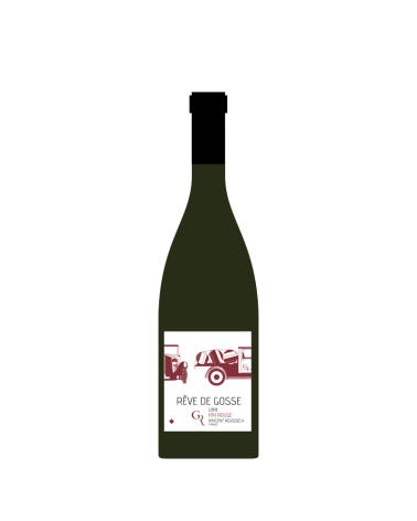 Bouteille rêve de gosse illustrée